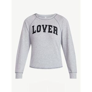 Joyspun Women's Cozy Lounge Collection Hacci Knit Long Sleeve Top Size M
